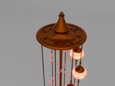 Spiral lamp interior 3D model