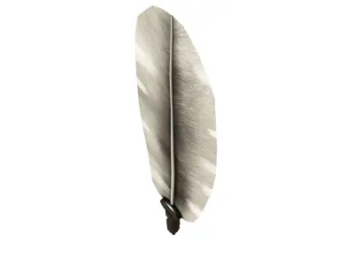 Antique Pen Medieval Pen Low-poly 3D model