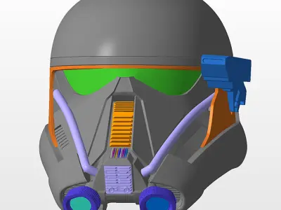 Death Trooper Helmet from Star Wars 3D Model Ready to Print 3D print model