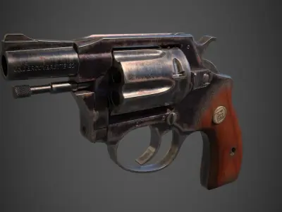 Charter Arms Undercoverette 32 Revolver Low-poly 3D model
