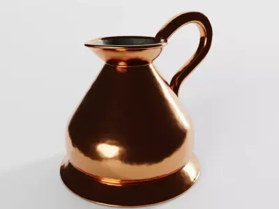 Victorian Copper Haystack Jug 3D model