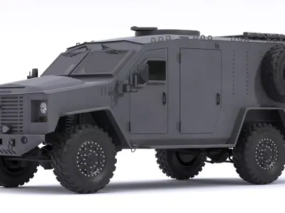 Lenco BearCat G4 Tactical Armored Vehicle SWAT Truck 3D model
