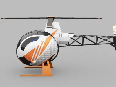  HELICOPTER 3D model