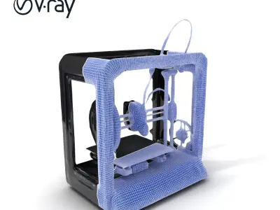 D Printer Equipment Model Pack Low-poly 3D model