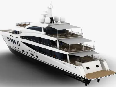 Amels 200 Yacht 3D model
