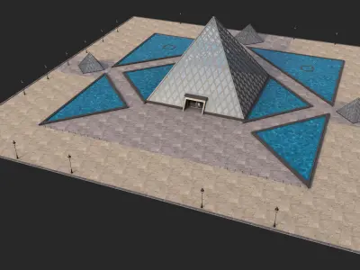 Louvre Pyramid 3D model