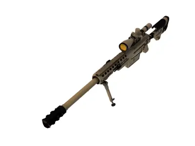KSr50 sniper rifle  3D model