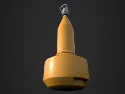 Navigation Buoy T01 V01 Dirtier Version 2 Foundation Studios Low-poly 3D model
