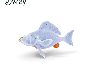 Realistic Fish Model Pack with Detailed Textures Low-poly 3D model