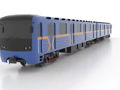 Subway Train 81-7080 Low 3D Model Pack