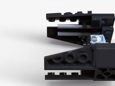 Lego Tie Interceptor Low-poly 3D model