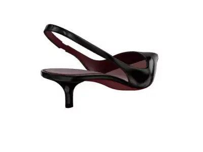 high heels Low-poly 3D model