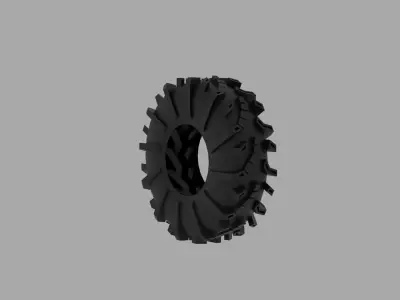 Super ATV Terminator ATV tire Low-poly 3D model