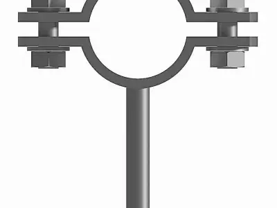 Industrial Pipe Clamps For DIN Metal Pipes - DIN3576 3D model