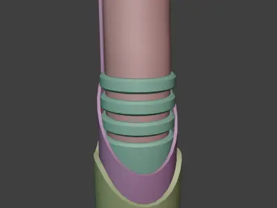 Light Saber fantasy Low-poly 3D model