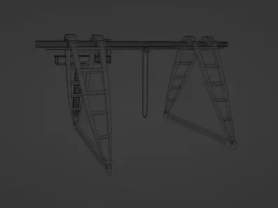 Gantry crane 3D model