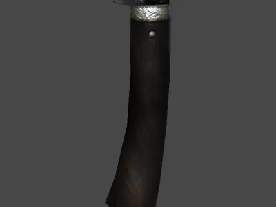 nata1 knife Low-poly 3D model