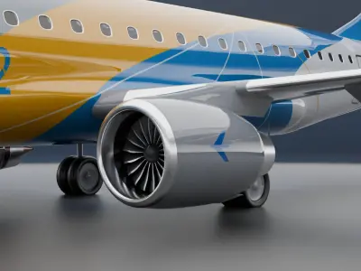 Embraer E175 Home Livery 3D model