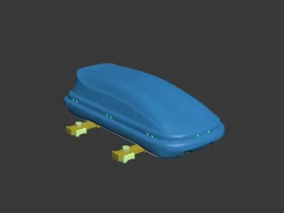 Car roof cargo box 3D print model
