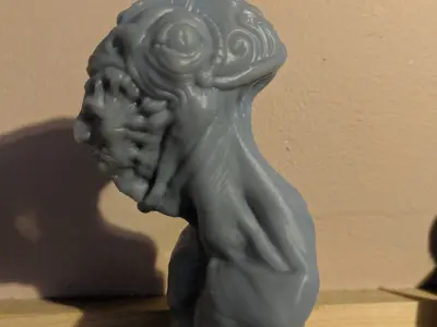Parasite bust of person 3D print model