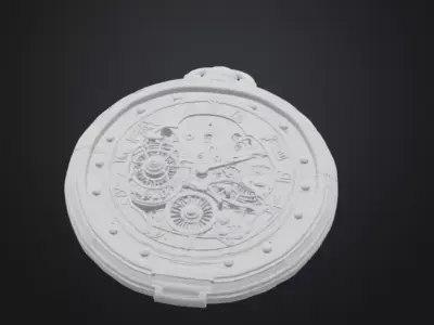 Antique Mechanical Pocket Watch 3D print model