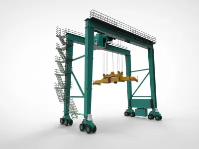 Straddle Crane 3D model