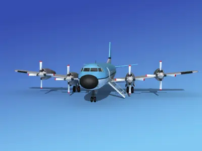 Lockheed L-188 Electra HP Corporate 3 3D model
