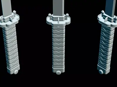 Stylized blade made in blender  3D model
