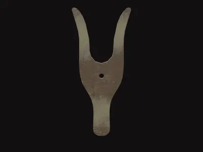 Medieval Spool V02 Low-poly 3D model