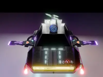car sci fi 3D model