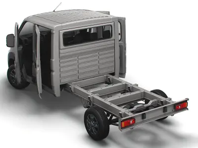 RAM Promaster Chassis HQInterior CrCab 3800WB 2023 3D model