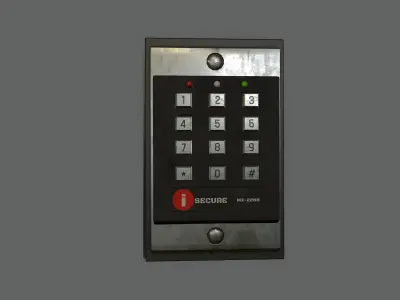 Security Keypad Lock Low-poly PBR Low-poly 3D model