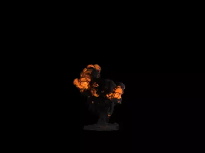 Simple Explosion 3D model