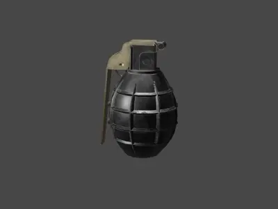M75 Hand Grenade Low-poly 3D model