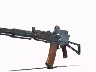 AKS 74 UN RECON Low-poly 3D model