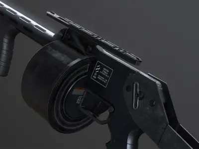 FPS Striker Shotgun Low-poly 3D model