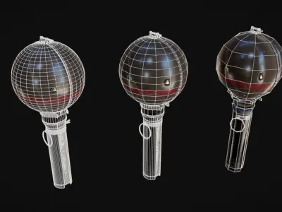 British WW2 No74 Sticky Grenade 3D model