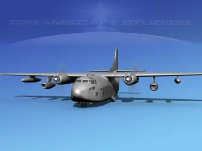 Fairchild VC-123K Provider Bare Metal 3D model purchase