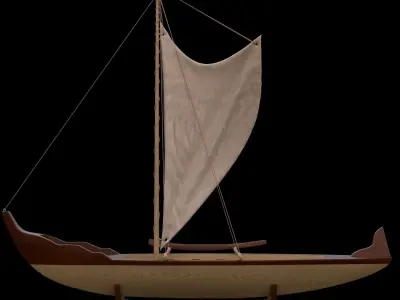 Decorative Sailing Boat 3D model
