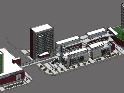 Sketchup Commercial Office Complex 251 3D model
