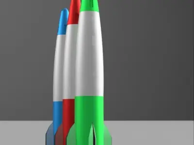missiles 9-10-11 3D model