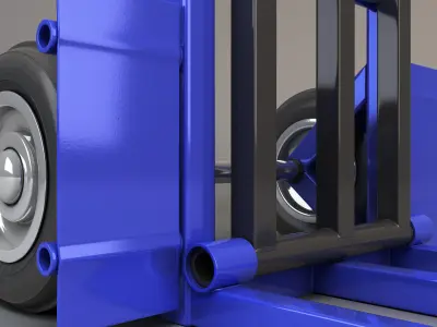 hand trolley Low-poly 3D model purchase