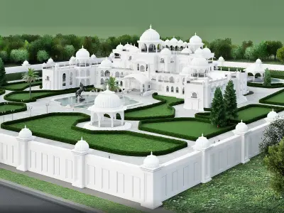 Indian mension house 3D model