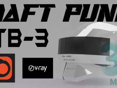 The Robot Rock helmet TB-3 Low-poly 3D model