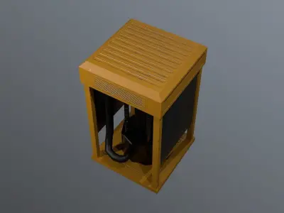 Sci-Fi Asset Low-poly 3D model 2