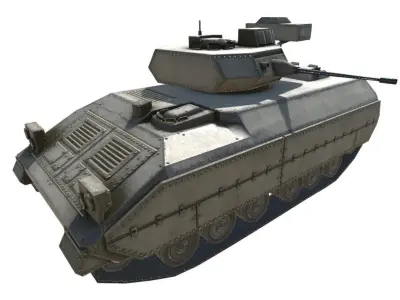Low Poly M2 Bradley Low-poly 3D model