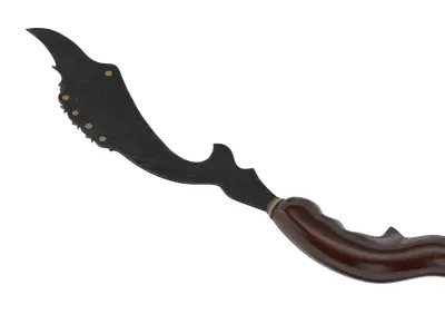 Kujang Knife Low-poly 3D model