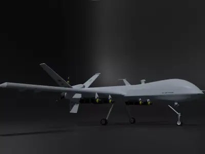 Drone unmanned aerial vehicle 3D model by holy360