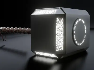 Thors Hammer Mjolnir 3D model