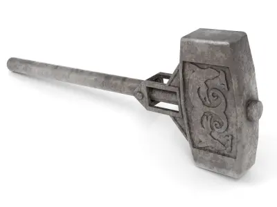 Metal Hammer Low-poly 3D model purchase